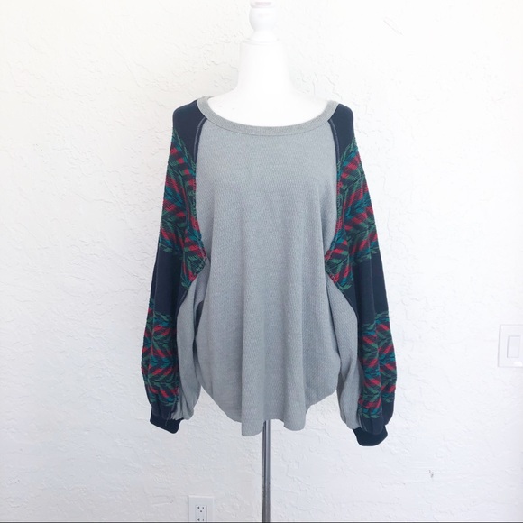 Free People Rainbow of Dreams Sourhwestern Sea Top - Picture 2 of 9